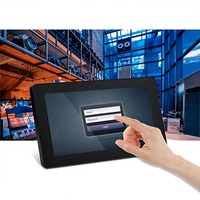 Tablette murale Android 14 pouces avec écran IPS Full HD, RJ45, WIFI, caméra en option, avec couvercle antivol et support de bureau