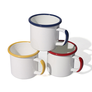 Taza de Café de Metal Esmaltado de Acero Personalizada por Sublimación - Capacidad de 350 ml, Portátil, Apta para <span class=keywords><strong>Agua</strong></span> Hirviendo, Regalo de Cumpleaños para Camping - Product Image 1