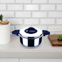 Ensemble de casseroles en acier inoxydable à basse pression de la marque YONGDA, best-seller, respectueux de l'environnement, avec couvercle pour cuisinières à gaz et à induction