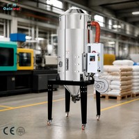 Séchoir à trémie Euro en acier inoxydable, capacité 150 kg 230 L, thermostat automatique, économie d'énergie, machine de séchage de résine, chauffage électrique 9 kW
