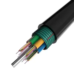 Outdoor duct use 24core G652D HDPE armored fiber optic cable