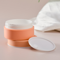 Design coloré 100g à paroi épaisse en plastique mat PP pot de crème cosmétiques conteneur de soins de la peau pour crème pour le visage