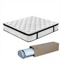 Matelas de haute qualité, taille Queen, tissu tricoté, matelas à ressorts ensachés pour hôtel, matelas à ressorts ensachés indépendants pas cher