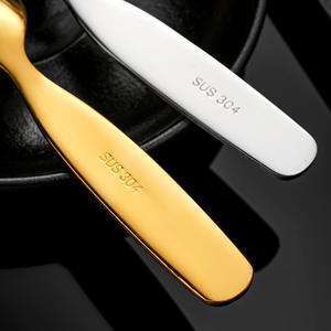 Cuillères et fourchettes pour enfants en acier inoxydable 304, cuillères à manger pour bébé, cuillères et fourchettes à <span class=keywords><strong>dessert</strong></span> - Product Image 4