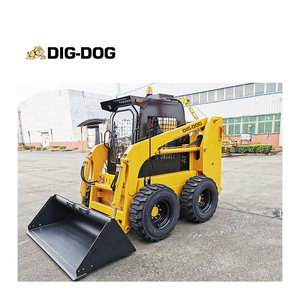 DIG-DOG Mini Skid Steer <span class=keywords><strong>Loader</strong></span> <span class=keywords><strong>1000kg</strong></span> roda kecil selip <span class=keywords><strong>Loader</strong></span> dengan ember 0,5 CBM - Product Image 5