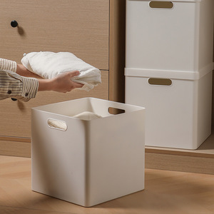 Caja de Almacenamiento Cuadrada de Plástico Estilo Japonés con Tapa, Gran Capacidad, Organizador para Aperitivos, Juguetes y Ropa - Product Image 5