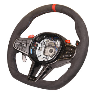 Comfortable Suede Sports Racing Steering Wheel for BMW F87 F90 M240i G42 G80 435i I8 G22 G11 M140i - Product Image 5