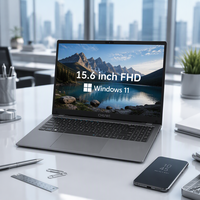 Ordinateur portable GemiBook Plus Windows 11 Office 15,6 pouces FHD, Intel UHD Graphics 605, WiFi 6, BT 5.2, 8 Go, 256 Go SSD