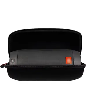 Capa de alto-falante eva com zíper personalizada para transporte de alto-falante portátil bluetooth com carregador 3 4 5