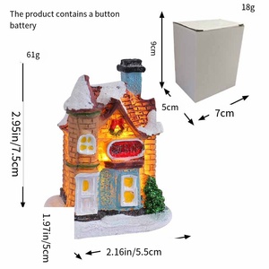 New <strong>Christmas</strong> Decorations Land-scape <strong>House</strong> Small Ornaments for Home Living Room Holiday Party Supplies - Product Image 5