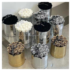 Regalo di san valentino fiori secchi <span class=keywords><strong>Rose</strong></span> d'oro 24 carati di lunga durata per sempre fiori di rosa stabilizzati eterni decorazione scatola regalo fiori - Product Image 4