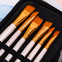 Lot de 15 pinceaux en nylon pour cheveux, ensemble de sacs en toile, brosse personnalisée avec grattoir et éponge