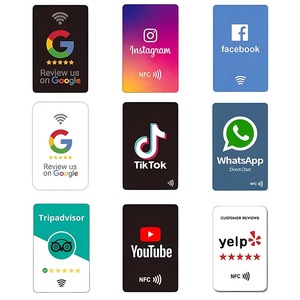 Tarjeta NFC Personalizada para Redes Sociales como <span class=keywords><strong>Facebook</strong></span> y TikTok, Tarjeta de Visita NFC, Tarjeta RFID, Tarjeta NFC para Reseñas de Google - Product Image 2