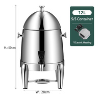 Distributeur de jus en acier inoxydable, cafetière avec robinet, réservoir de distributeur de jus