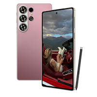 Ponsel Pintar Global Band 4G LTE NFC Harga Murah S26 Ultra Android dengan Pena Dual SIM Card Ponsel Hemat Biaya untuk Ekspor