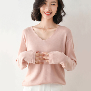 Brand New Womens Sweaters Bottoms <strong>Ladys</strong> Women Sweater <strong>Thin</strong> Long-Sleeved O-Neck V-Neck Wool Woman Sweaters Knit Pullover <strong>Jumper</strong> - Product Image 5