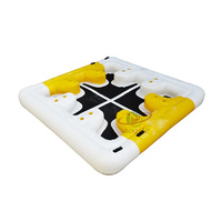 Île flottante gonflable géante pour 8 personnes, certifiée CE, en PVC, pour usage résidentiel et commercial