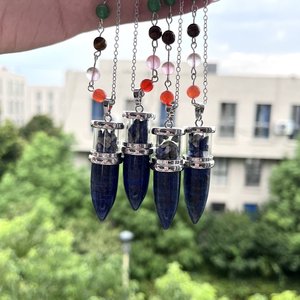 Kindfull Vente Chaude <span class=keywords><strong>Pendentif</strong></span> En Pierre Naturelle Fait À La Main Sept Chakras <span class=keywords><strong>Lapis</strong></span> <span class=keywords><strong>Lazuli</strong></span> <span class=keywords><strong>Pendentif</strong></span> En Cristal Pour La Décoration De Beauté - Product Image 2