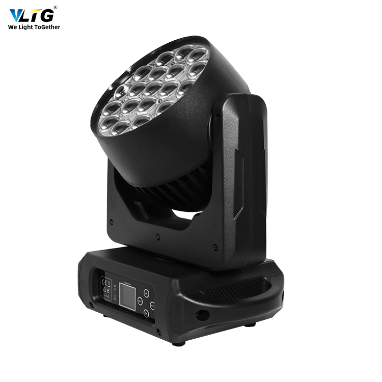 ForestFly mac Aura 19x15w Rgbw 4in1 Zoom Wash Moving Head Light Stage Wedding Pub Dj Disco 19*15W Led Moving Head Light