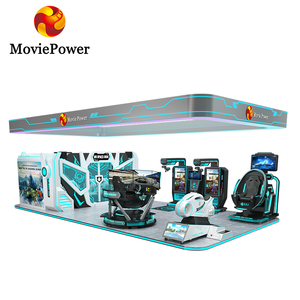 Mesin hiburan VR 9D zona hiburan peralatan VR taman hiburan Simulator permainan VR mesin permainan arkade tempat bermain anak-anak dalam ruangan - Product Image 1