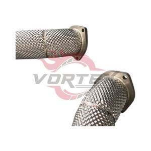 Downpipe en acier inoxydable poli miroir Vortex Elite avec isolation thermique et maille isolante pour Aston Martin DBX 4.0T – Meilleur article - Product Image 3