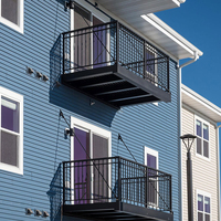 Système de balustrade modulaire en aluminium moderne pour balcon et terrasse - Facile à assembler, respectueux de l'environnement