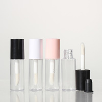 Vente chaude Cils Mascara Tube Marque Privée 3ml Vide Cils Tube rose Brillant À Lèvres Tube