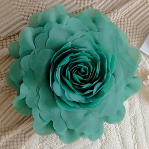 Home Decor Handmade Rodada 3D Flor Amor Travesseiro Capa para Quarto Cama Cadeira Sofá Carro - Product Image 2