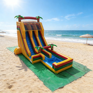 Tobogán Acuático Inflable Comercial <span class=keywords><strong>de</strong></span> 22 pies con Doble Carril, Material <span class=keywords><strong>de</strong></span> PVC, Diseño <span class=keywords><strong>de</strong></span> Árbol, Fácil Instalación, Capacidad Máxima >400KG - Product Image 3