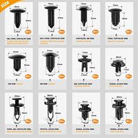 240 pièces Kit de clips de retenue de pare-chocs, rivets en plastique pour voiture, attaches à pression, 12 tailles courantes, ensemble de rivets à pression pour automobile