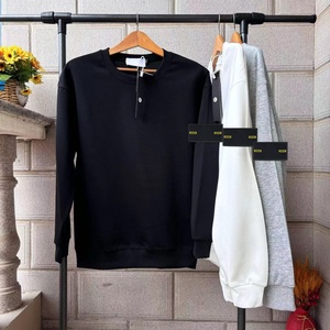 เสื้อสเวตเตอร์มีฮู้ดผ้าฝ้าย 100% สไตล์วินเทจลำลองสำหรับผู้ชาย ทรงปกติ แฟชั่นฤดูใบไม้ร่วงสุดหรู เหมาะสำหรับขายแบบดรอปชิปปิ้ง - Product Image 2