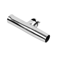 Support de canne à pêche robuste en acier inoxydable à fixation par pince pour bateau - Meilleure vente d'accessoires marins