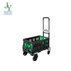 Mango de rueda de goma, equipaje Dolly portátil, carrito de mano plegable y capacidad de equipaje Dolly, carrito de equipaje de aluminio portátil - Product Image 5