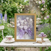 Cadre de présentation en bois pour fleurs préservées, cadre photo pour fleurs immortelles, avec logo personnalisé et ruban, cadeau souvenir de vacances, direct usine