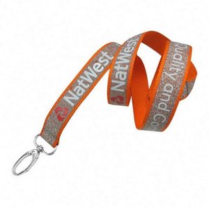 Porte-clés détachable réfléchissant personnalisé imprimé en sérigraphie simple face avec mousqueton - Product Image 2