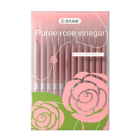 Vinaigre de Rose Pur Original Sans Sucre, Boisson Artisanale Saine à Base de Fleurs et de Fruits, Essence en Bouteille