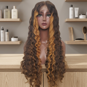 Perruques de cheveux humains vendeur de cheveux vietnamiens bruts 100% à double tirage, extensions de cheveux humains vierges bouclés à l'eau de couleur mélangée - Product Image 3