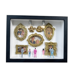 Mini Museum Shadow Box Photo <b>Frame</b> Rectangle Vintage Resin Portrait Display DIY Gift - Product Image 5