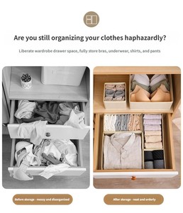 Wholesale Custom Pattern Cube Closet <strong>Storage</strong> <strong>Box</strong> Closet Non-woven Underwear <strong>Tie</strong> Fabric Bra Socks Collapsible <strong>Storage</strong> Bins <strong>Box</strong> - Product Image 2