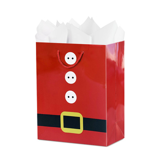 免费送货圣诞纸板袋定制豪华节日包装超大尺寸耐用工厂印刷标志现买 - Product Image 3