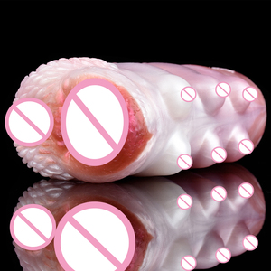 Juguete Sexual Realista de Silicona Suave de Doble Canal, Masturbador Masculino con Versiones Peludas y Sin Pelos, Productos para Adultos - Product Image 3