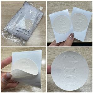 Tùy Chỉnh Bao Bì Nhãn Kết Cấu Sang Trọng Giấy 3D Dập Nổi Giấy Biểu Tượng Dán Thương Hiệu Cảm Ơn Bạn Dán Nhãn Dán - Product Image 6