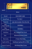 PUSKILL PCIe 3.0 NVMe M.2 SSD 128GB-2TB Internal Solid State Drive Grosir Perdagangan Cina untuk PC Laptop