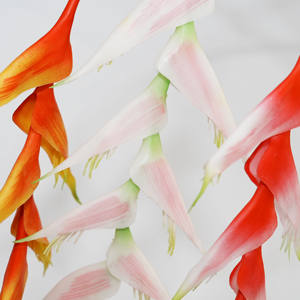 Décoration florale suspendue haut de gamme à longue tige avec oiseaux et toucher réaliste - Product Image 4