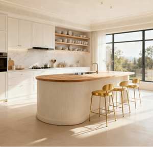 Mobili da <span class=keywords><strong>Cucina</strong></span> Premium Bianco Crema con Layout Multiuso per un'Organizzazione Domestica Luminosa Soluzioni Abitabili di Prima Classe - Product Image 2