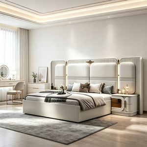 Juego <span class=keywords><strong>de</strong></span> Muebles <span class=keywords><strong>de</strong></span> Dormitorio Runwood, Cama King Size <span class=keywords><strong>de</strong></span> Lujo, Camas Modernas para el Hogar, Juego <span class=keywords><strong>de</strong></span> Muebles <span class=keywords><strong>de</strong></span> Dormitorio Completo para Hotel <span class=keywords><strong>de</strong></span> Lujo - Product Image 1