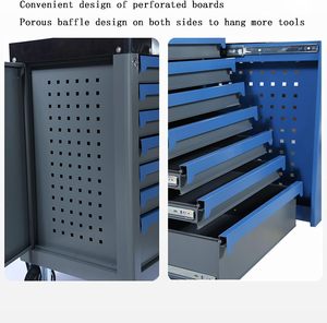 526Pcs Heavy Duty Stainless Steel Tool Sets 7 <b>Drawers</b> Rolling Box Tool Cabinet Cart <b>Trolley</b> for Storage and Workshop Use - Product Image 3