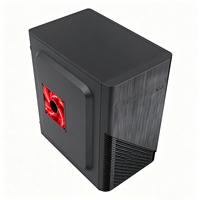 Boîtier PC de jeu robuste DIY MicroATX avec 7 emplacements PCI, 2 baies HDD, 2 baies SSD, points de montage multi-ventilateurs, accessoire pour ordinateur de bureau