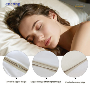 Taie d'oreiller en soie pure, 50 pièces, avec boîte, cravate, <span class=keywords><strong>masque</strong></span> de sommeil pour les yeux, ensemble avec taie d'oreiller, logo personnalisé en soie mûre 100% - Product Image 4