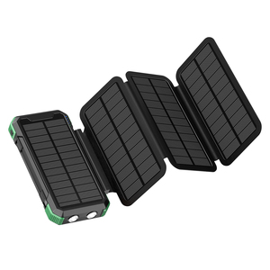 Cargador <span class=keywords><strong>Solar</strong></span> Inalámbrico Resistente al Agua de 20000mAh con USB-C de 20W y Encendedor de Cigarrillos para Camping - Product Image 3